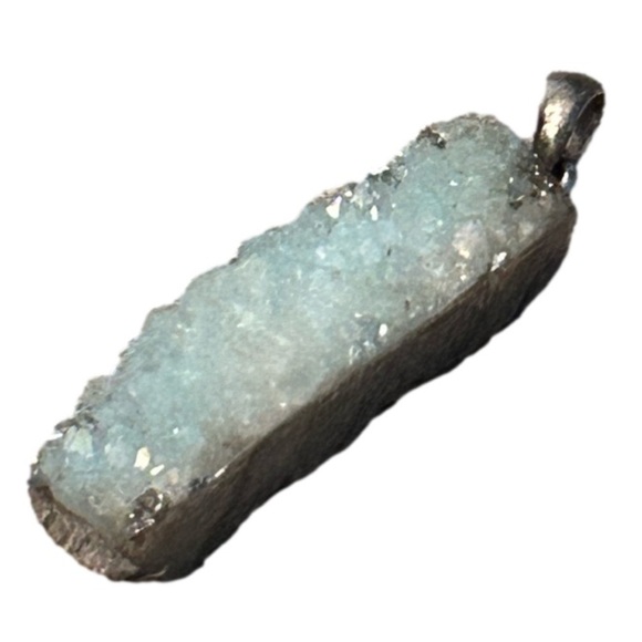 Jewelry - Aquamarine Quartz Druzy Pendant